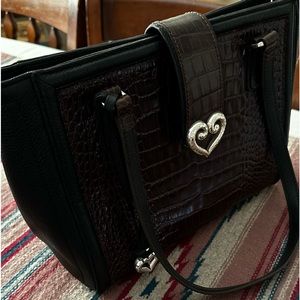 Brighton Purse medium / Black and Brown / like new / very clean 💕